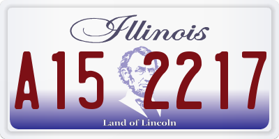 IL license plate A152217