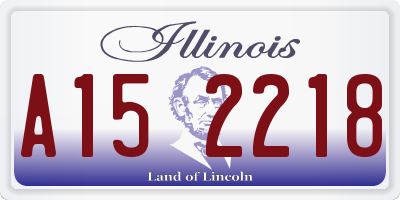 IL license plate A152218