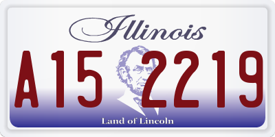 IL license plate A152219
