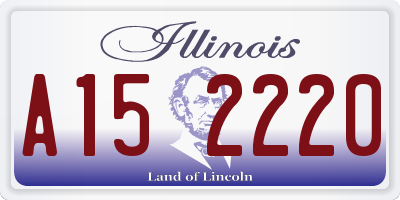 IL license plate A152220