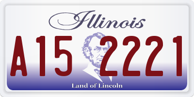 IL license plate A152221