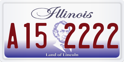 IL license plate A152222