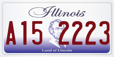 IL license plate A152223
