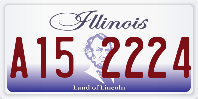 IL license plate A152224
