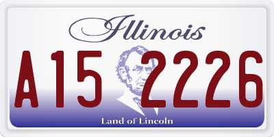 IL license plate A152226