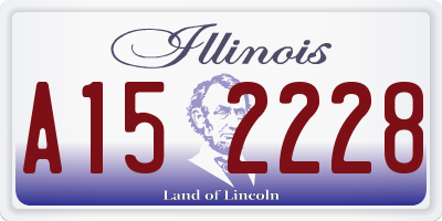 IL license plate A152228