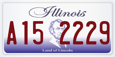 IL license plate A152229