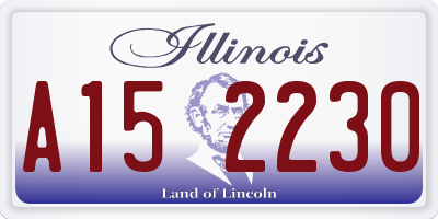 IL license plate A152230