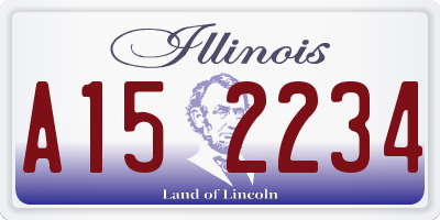IL license plate A152234