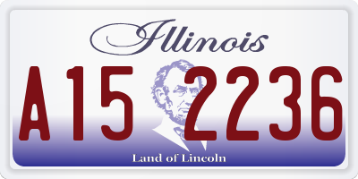 IL license plate A152236