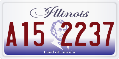 IL license plate A152237