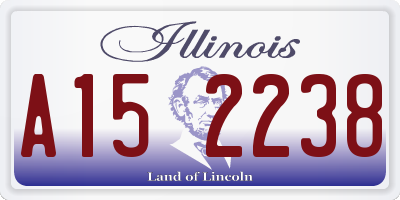 IL license plate A152238