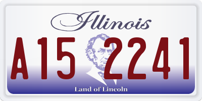 IL license plate A152241