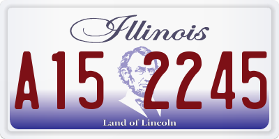 IL license plate A152245