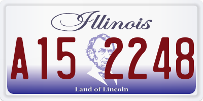IL license plate A152248