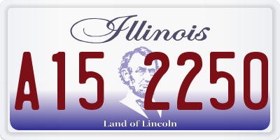 IL license plate A152250