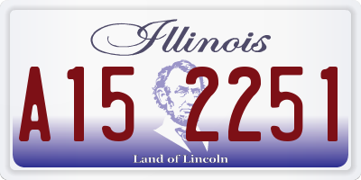 IL license plate A152251