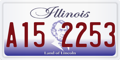 IL license plate A152253