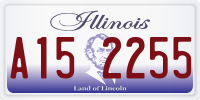 IL license plate A152255
