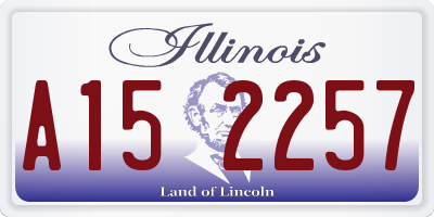IL license plate A152257