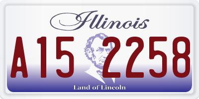 IL license plate A152258