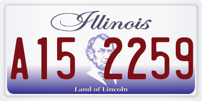 IL license plate A152259