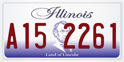 IL license plate A152261