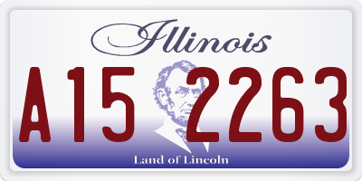 IL license plate A152263