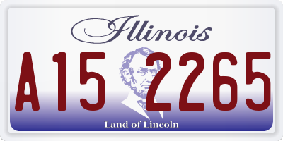 IL license plate A152265