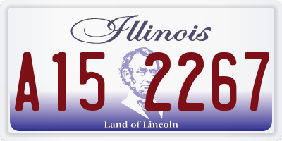 IL license plate A152267