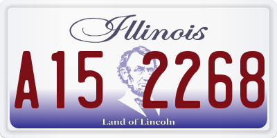IL license plate A152268