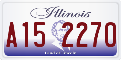 IL license plate A152270