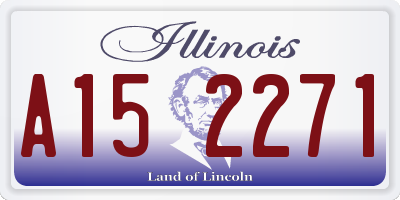 IL license plate A152271