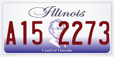 IL license plate A152273