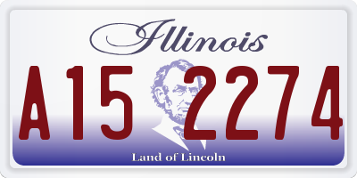 IL license plate A152274