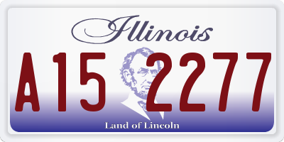 IL license plate A152277