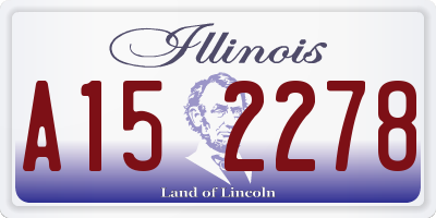 IL license plate A152278