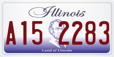 IL license plate A152283