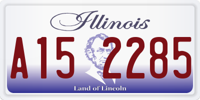 IL license plate A152285