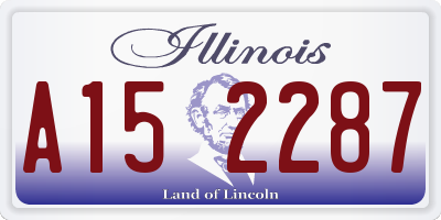 IL license plate A152287