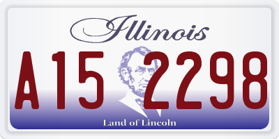 IL license plate A152298