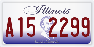 IL license plate A152299