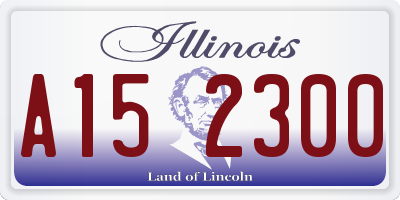 IL license plate A152300