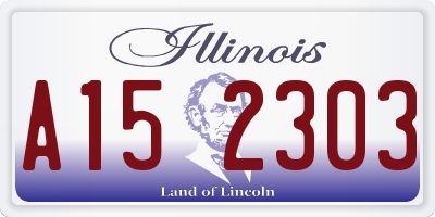 IL license plate A152303