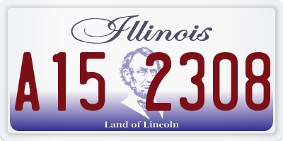 IL license plate A152308