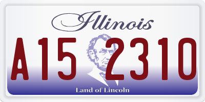 IL license plate A152310