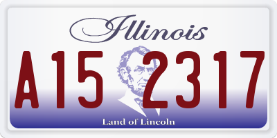 IL license plate A152317