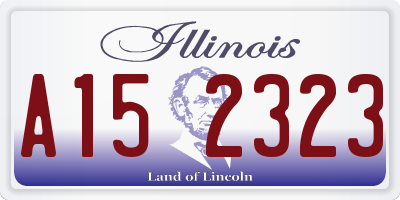 IL license plate A152323