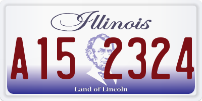 IL license plate A152324