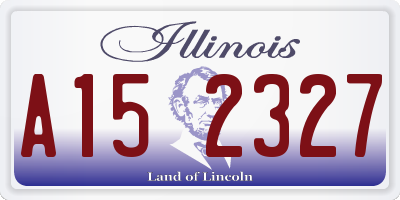 IL license plate A152327